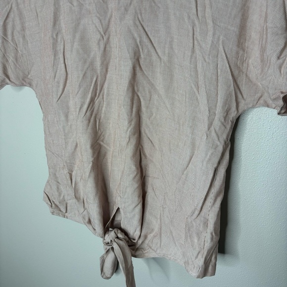 Madewell Button-Back Tie Tee in Stripe xxs - Picture 4 of 7